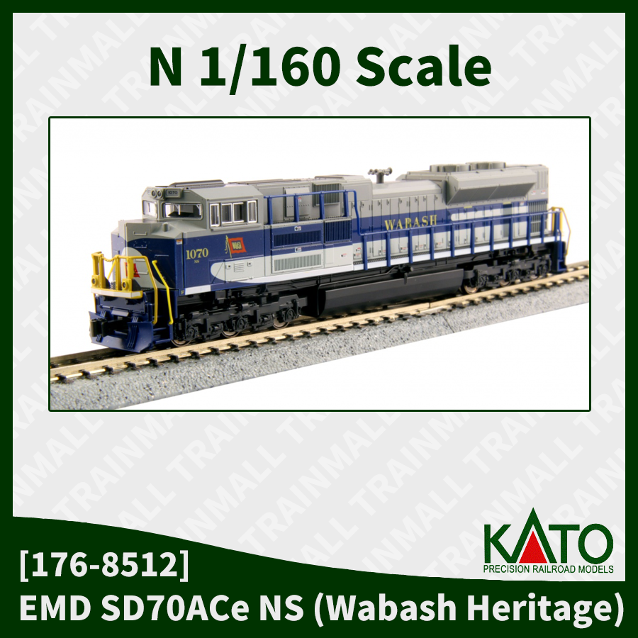 [KATO USA] 176-8512 EMD SD70ACe 디젤기관차 - 노포크 서던 1070호기 (Wabash Heritage),철도모형,기차모형,열차모형,트레인몰
