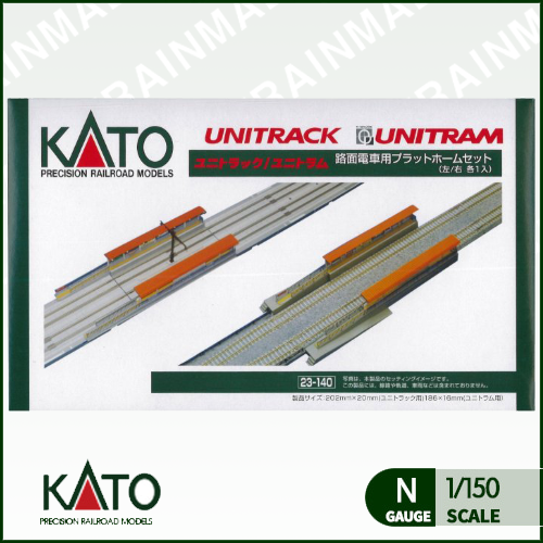 [KATO] 23-140 유니트렉,유니트램 겸용 노면전차용 플랫폼세트(좌우 각 1개입)트레인몰