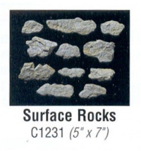 [Woodland scenics] JWC1231 돌모양 몰드 Surface Rocks ,철도모형,기차모형,열차모형,트레인몰