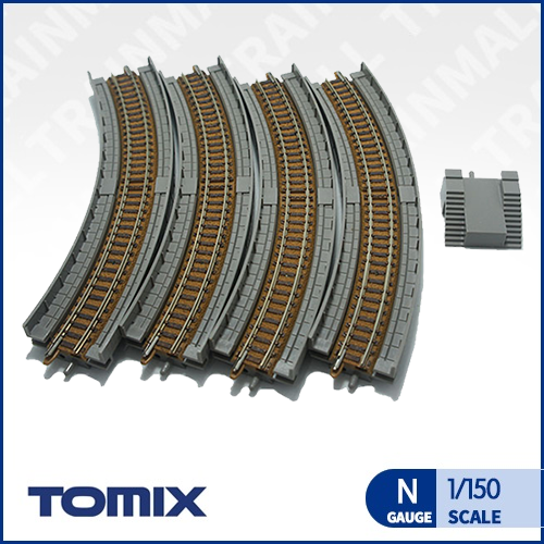 [TOMIX] 1153 고가 곡선레일 C243-45 (4개입) 50%할인,철도모형,기차모형,열차모형,트레인몰