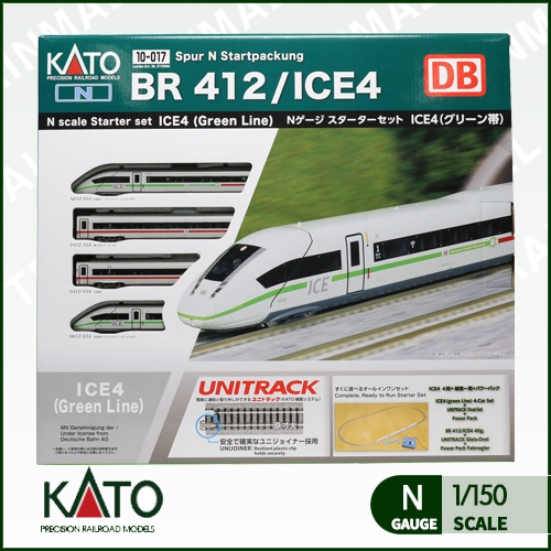 [KATO LEMKE] 10-017 BR412 / ICE4 &quot;그린 띠&quot; 스타터세트,철도모형,기차모형,열차모형,트레인몰