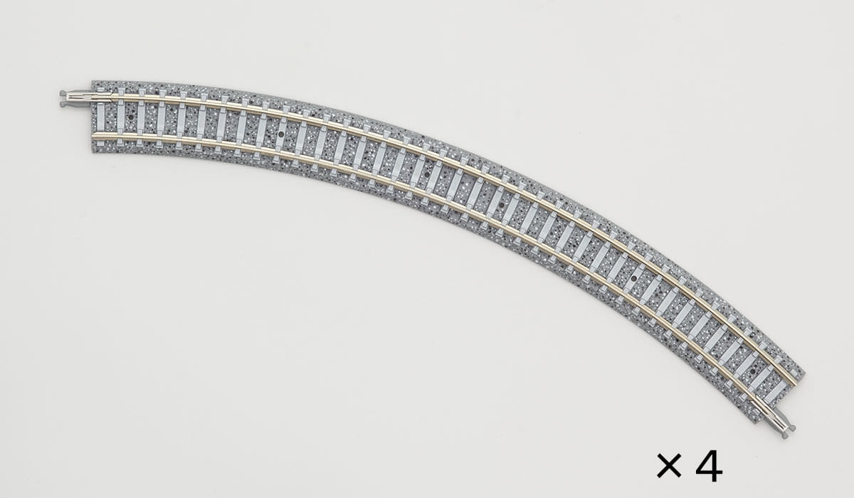 [TOMIX] 1195 곡선 PC 레일 C243-45-PC (4 개 세트),철도모형,기차모형,열차모형,트레인몰