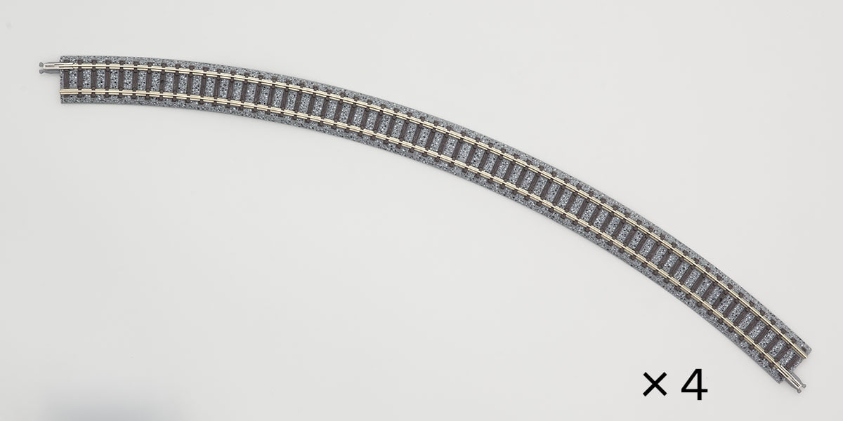 [TOMIX] 1858 곡선 레일 C391-45 (4 개 세트),철도모형,기차모형,열차모형,트레인몰
