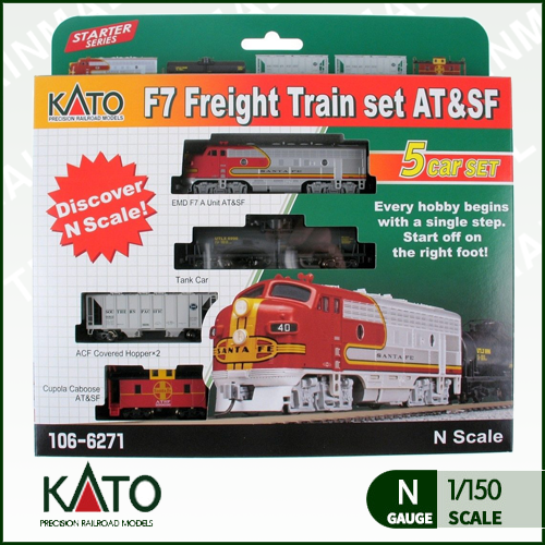 [KATO USA] 106-6271 EMD F7  AT&amp;SF 화물열차세트,철도모형,기차모형,열차모형,트레인몰