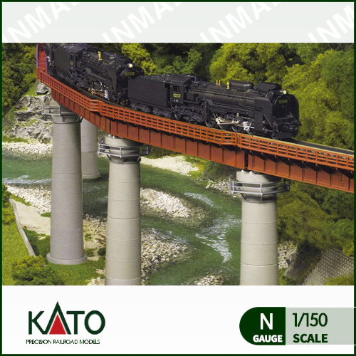 [KATO] 20-824 곡선 단선 철교 세트 R481-60 ° (비전화 적색),철도모형,기차모형,열차모형,트레인몰